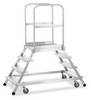 ZARGES 41962 Aluminium Podesttreppe fahrbar 59.2 kg