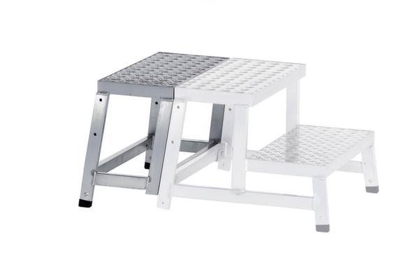 Arbeitspodest Alu.Stufen 1 Modul f.2.Stufe H.400mm Riffelblech