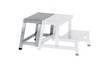 Arbeitspodest Alu.Stufen 1 Modul f.2.Stufe H.400mm Riffelblech