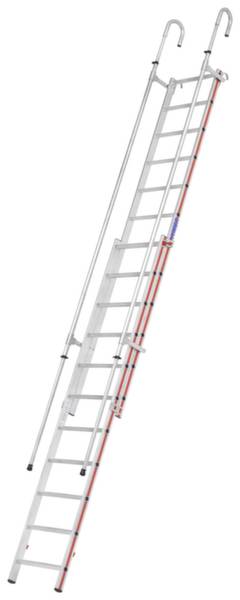Hymer Einhänge-Schiebeleiter, 11+12 Sprossen, Länge eingef. 3,22 m / ausgef. 4,97 m-0