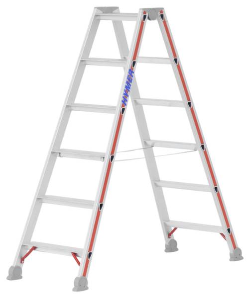 Stufenstehleiter beids 2x6 Stufen AH 2,38m-0