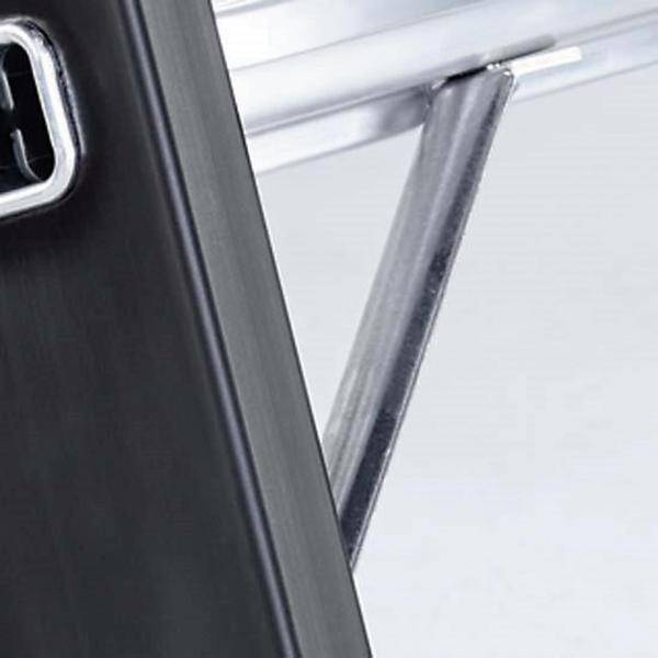Anlegeleiter 10Sprossen Alu.schwarz elox.Leiterlänge 2940mm Arbeits-H.ca.3700mm-2
