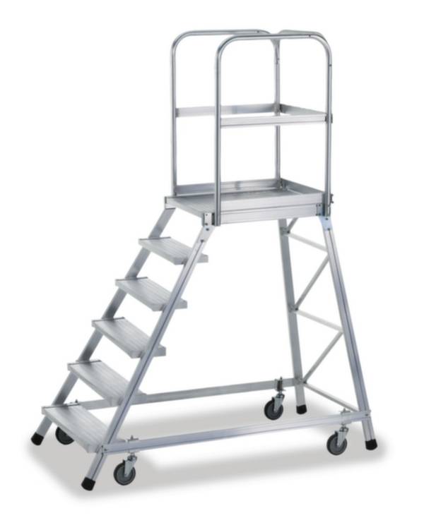 ZARGES  41974 Aluminium Podesttreppe fahrbar   38.4 kg
