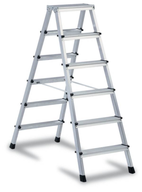 ZARGES  41266 Aluminium Stufen-Stehleiter klappbar    7 kg