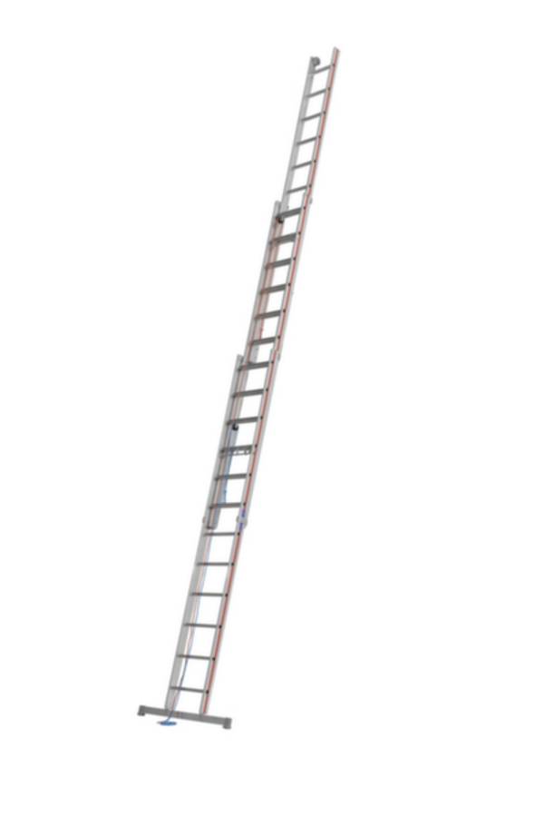 Seilzugleiter, 3-teilig, 3x12 Sprossen, Leiterlänge aus-/eingefahren 8,34/3,57 m
