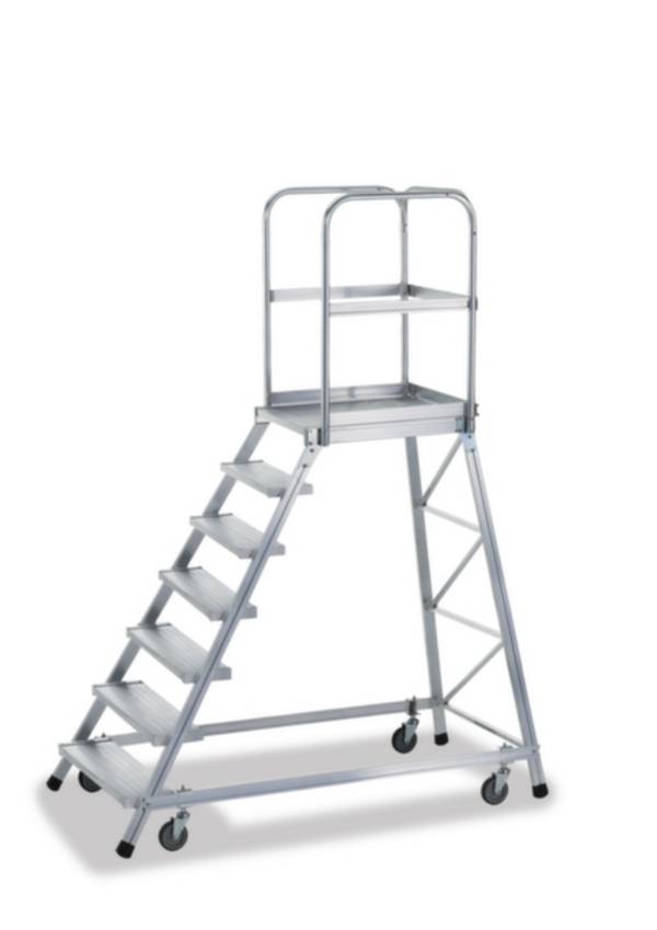 ZARGES  41975 Aluminium Podesttreppe fahrbar   41.8 kg
