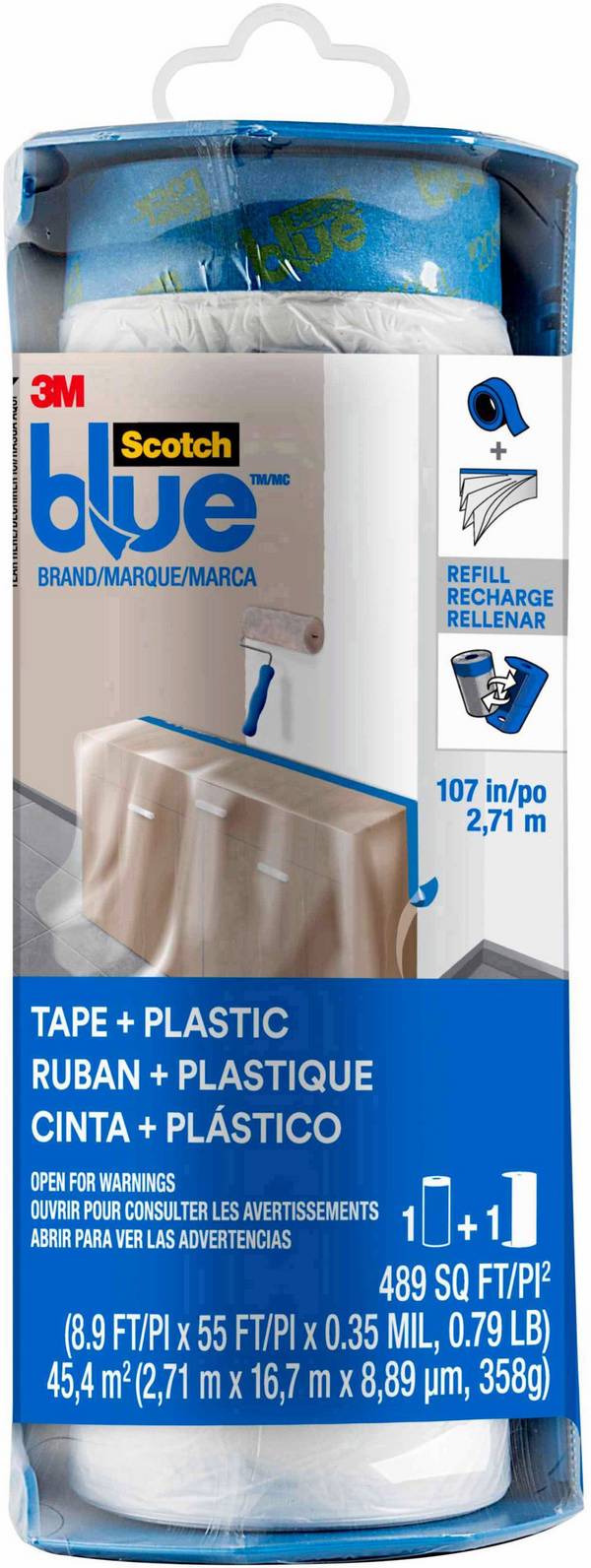 3M  PTD2093EL-107NEW Abdeckfolie ScotchBlue™ Blau (L x B) 17 m x 2.7 m 1 St.