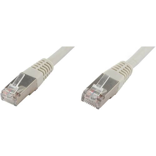 econ connect F6TP3GR RJ45 Netzwerkkabel, Patchkabel CAT 6 S/FTP 3.00 m Grau Paarschirm 1 St.