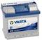 Autobatterie der Marke Varta, Modell Blue Dynamic B18, 12V, 44Ah, 440A. Aufschrift zeigt Produktdetails und Markenlogo.