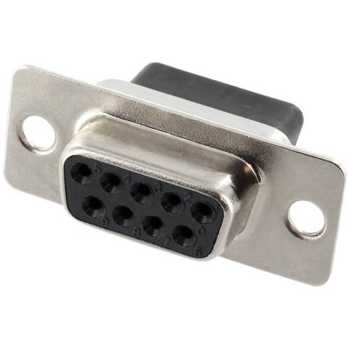 econ connect BU9CR Buchsengehäuse 180 ° Polzahl: 9 Crimpen 1 St.