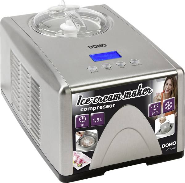 DOMO DO9066I Eismaschine mit Messbecher, mit Display 1.5 l