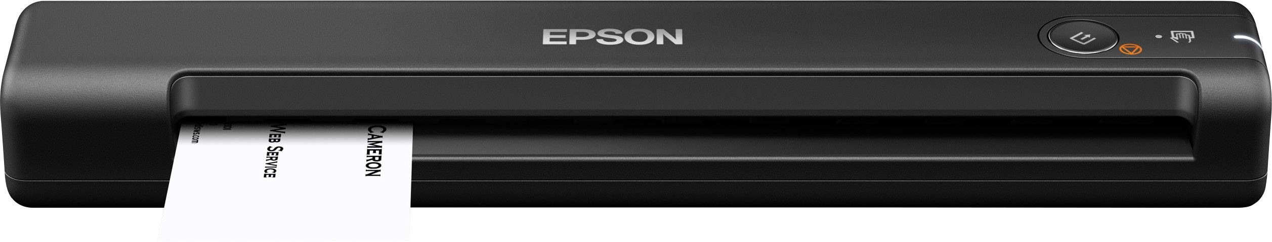 Ein tragbarer Epson-Drucker druckt ein Dokument.