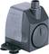 Schwarze Wasserpumpe mit Regelungsrad, geeignet für 280 V, 50 Hz, 10 W. Förderung 200-800 l/h. Markierung 'NOVA' sichtbar.