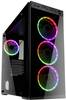 Kolink HORIZON Midi-Tower PC-Gehäuse Schwarz, RGB 4 vorinstallierte Lüfter, Seitenfenster, Staubfilter