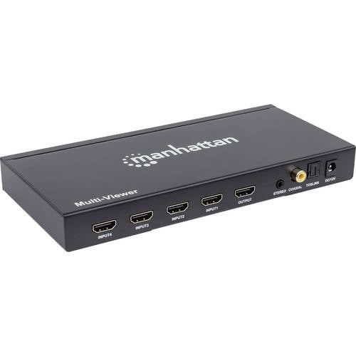 Manhattan 207881 4 Port HDMI-Switch mit Fernbedienung 1920 x 1080 Pixel
