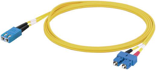Weidmüller 1449410000 Glasfaser LWL Anschlusskabel 2.00 m Gelb [1x SC-RJ Stecker - 1x SC-Stecker] 9/125 µ Singlemode OS1