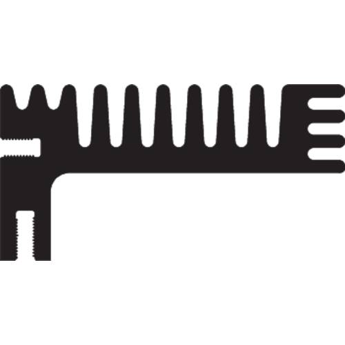 Fischer Elektronik 10022759 SK 96 84 SA Kühlkörper 3.8 K/W (L x B x H) 84 x 55 x 28 mm TO-220, TOP-3