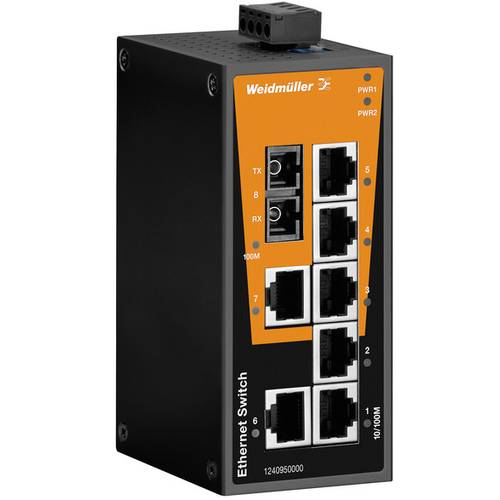 Thumbnail - Weidmüller IE-SW-BL08T-7TX-1SC Industrial Ethernet Switch 10 / 100 MBit/s