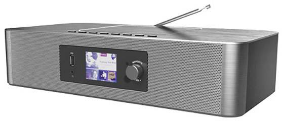 soundmaster ICD2020 Internet CD-Radio DAB+, UKW, Internet AUX, Bluetooth®, CD, WLAN, Internetradio   Silber-2