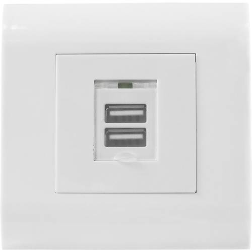 Intellinet 772211 2fach USB-Ladesteckdose IP20 Weiß