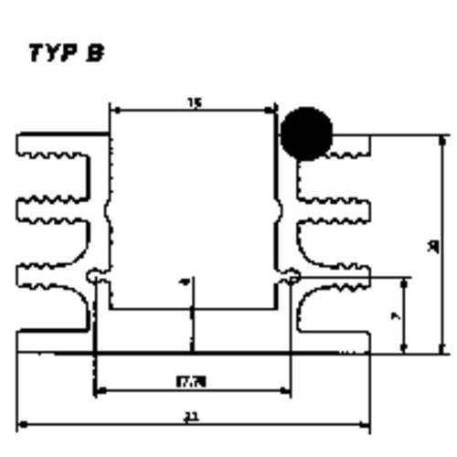 Fischer Elektronik 10022570 SK 76 37,5 SA Kühlkörper 6.5 K/W (L x B x H) 37.5 x 32 x 20 mm TO-220, TO-126