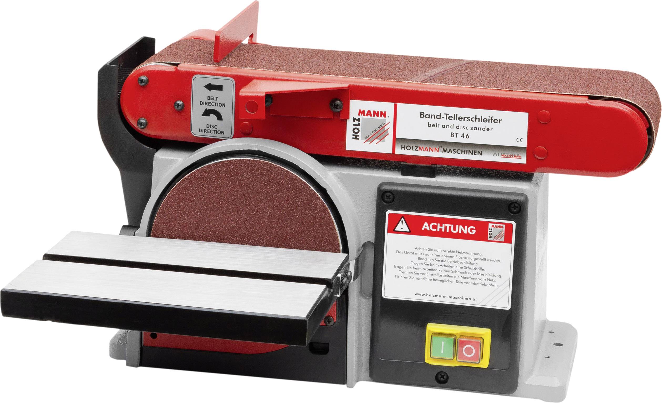 Holzmann Maschinen BT46_230V Band- und Tellerschleifer 250 W 150 mm