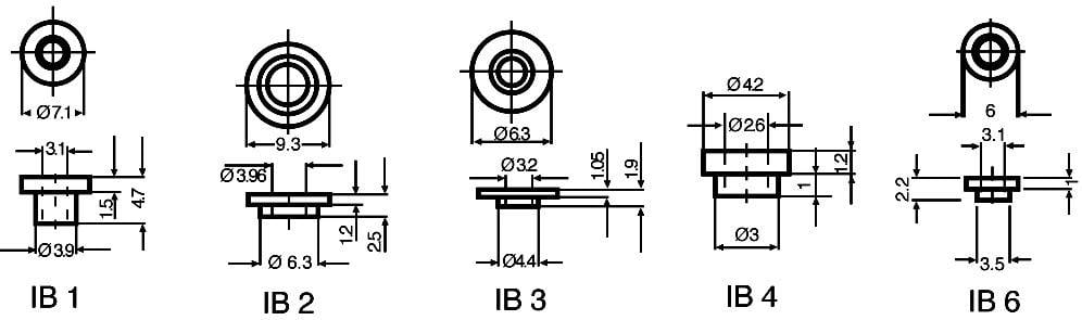 FISCHER ELEKTRONIK Isolierbuchse 1 St. IB 4 Fischer Elektronik Außen-Durchmesser: 3 mm, 4.2 mm Innen