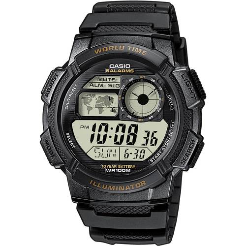 Casio Quarz Armbanduhr AE-1000W-1AVEF (L x B x H) 48.1 x 43.7 x 13.7 mm Schwarz Gehäusematerial=Harz Material (Armband)=...