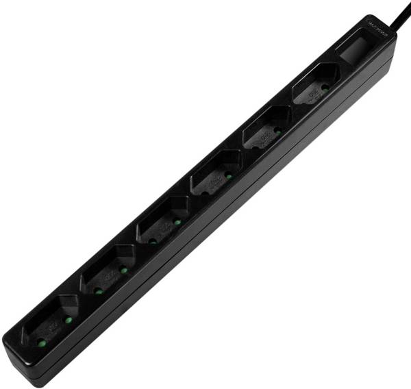 LogiLink LPS231B Steckdosenleiste 6fach Schwarz Eurostecker 1 St.