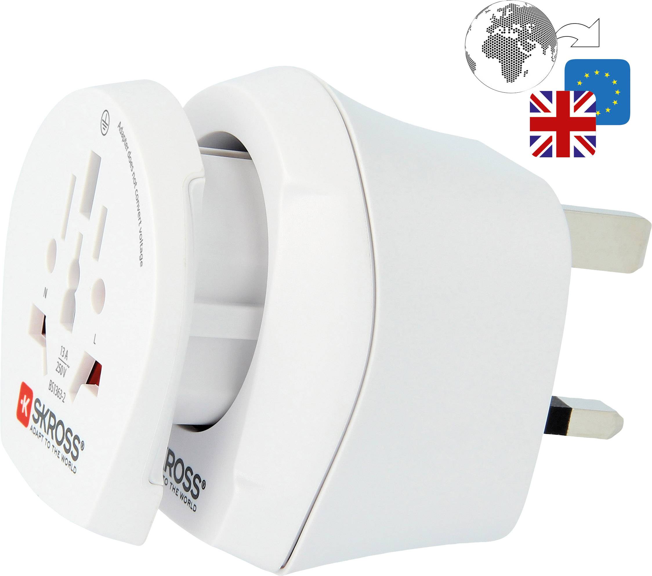 SKROSS 1.500231-E Reiseadapter CO W to UK2