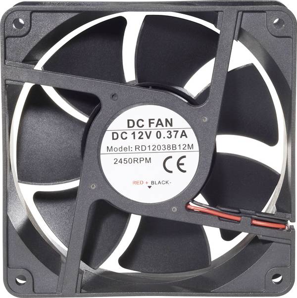 TRU COMPONENTS RD12038B12H Axiallüfter 12 V/DC 193 m³/h (L x B x H) 120 x 120 x 38 mm
