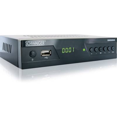 Schwaiger DSR500HD HD-SAT-Receiver Front-USB Anzahl Tuner: 1