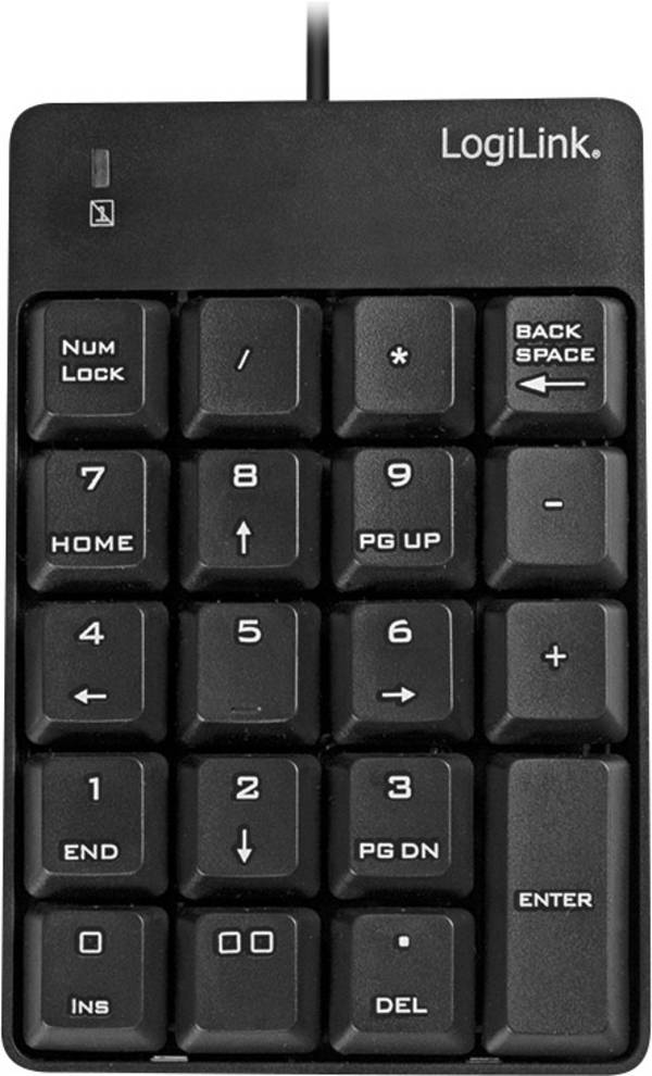 LogiLink ID0184 USB Nummernblock  Schwarz