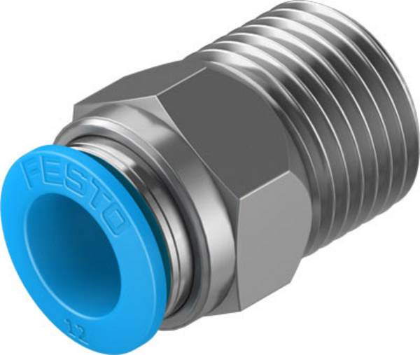 FESTO Gerade-Verbinder 153010 QS-1/2-12 Rohr-Ø: 12 mm Gewinde-Maß: R1/2 1 St.