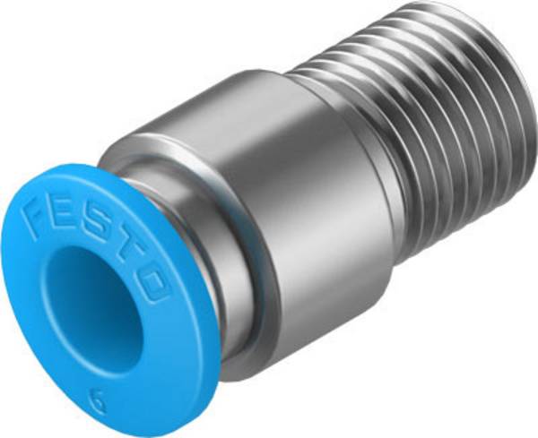 FESTO Gerade-Verbinder 153013 QS-1/8-6-I    Rohr-Ø: 6 mm  Gewinde-Maß: R1/8 1 St.