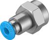 FESTO Gerade-Verbinder 153022 QSF-1/8-4-B Innengewinde G1/8" Rohr-Ø: 4 mm Gewinde-Maß: 1/8" 1 St.