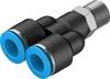FESTO Y-Verbinder 153144 QSY-1/4-10 Rohr-Ø: 10 mm Gewinde-Maß: R1/4 1 St.