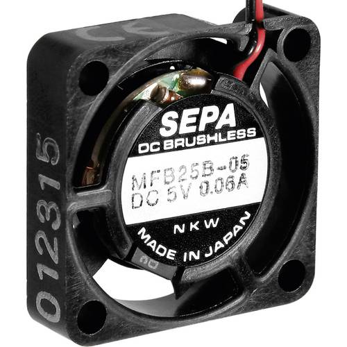 SEPA MFB25B05 Axiallüfter 5 V/DC 23 l/min (L x B x H) 25 x 25 x 6.5 mm