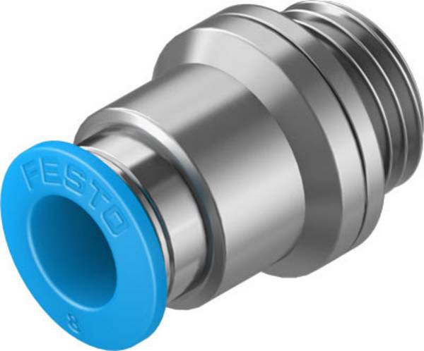 FESTO Gerade-Verbinder 186110 QS-G1/4-8-I    Rohr-Ø: 8 mm  Gewinde-Maß: G1/4" 1 St.