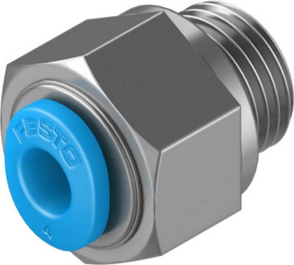 FESTO Gerade-Verbinder 186264 QSM-G1/8-4    Rohr-Ø: 4 mm  Gewinde-Maß: G1/8" 1 St.