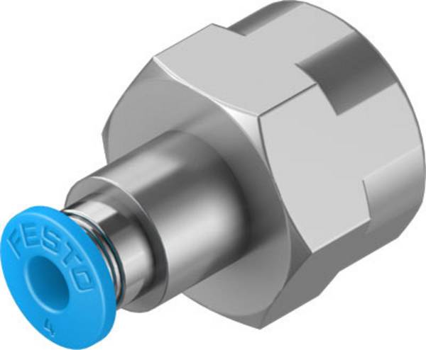 FESTO Gerade-Verbinder 190650 QSF-1/4-4-B Innengewinde G1/4"   Rohr-Ø: 4 mm   1 St.