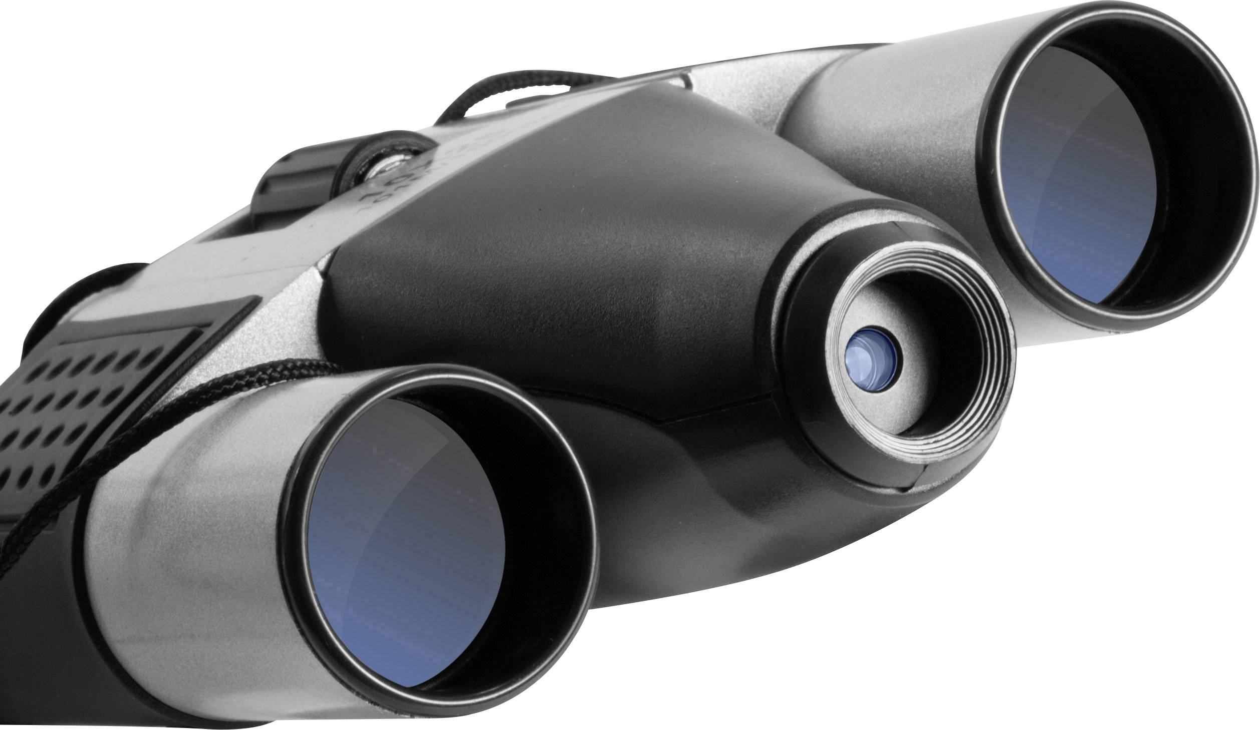 Nachtsicht-Fernglas mit Objektivlinsen, mittlerer Fokusknopf und ergonomischem Design. Geeignet für Beobachtungen bei schlechten Lichtverhältnissen.