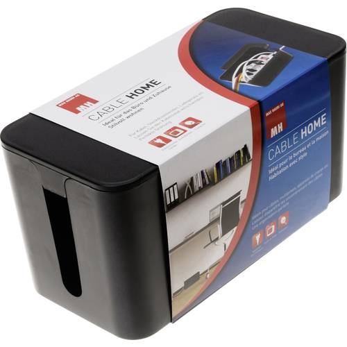 Max Hauri Kabel-Box Schwarz (L x B x H) 235 x 115 x 120 mm 1 St. 126728