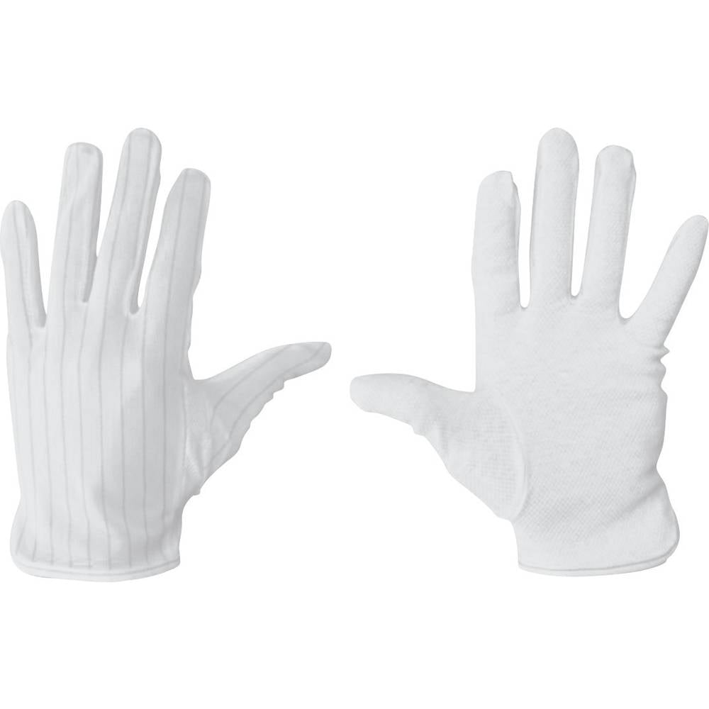 Geleidende, stroeve ESD-handschoenen van textiel (ESD) BJZ C-199 2814-M Maat M
