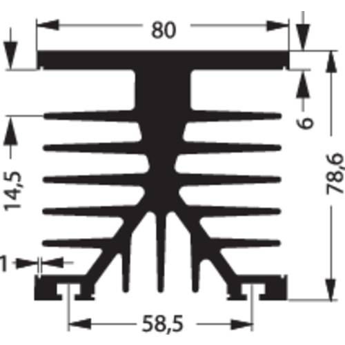 Thumbnail - Fischer Elektronik 10022689 SK 89 75 KL-SSR1 Kühlkörper 1.2 K/W (L x B x H) 80 x 75 x 87 mm