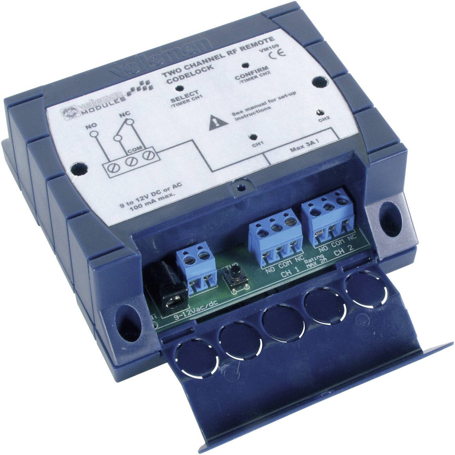 Universal 2 Kanal 433MHz Funk Sender Empfänger Fernbedienung Garagentor Set Top