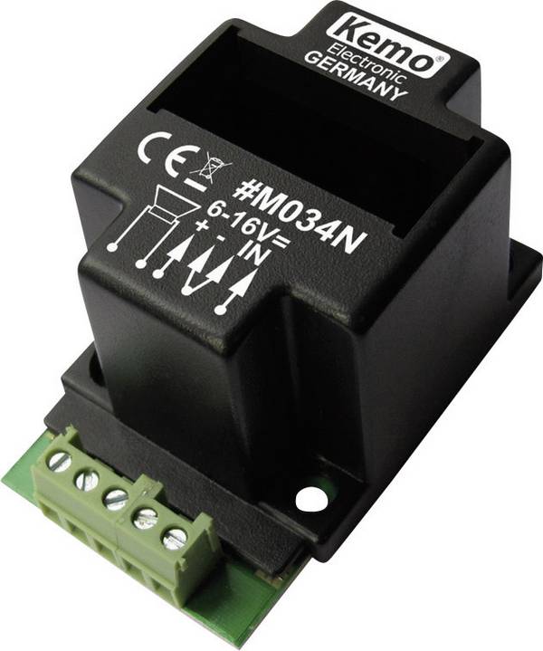 Kemo M034N Mono-Verstärker Baustein 6 V/DC, 9 V/DC, 12 V/DC, 16 V/DC 40 W 4 Ω
