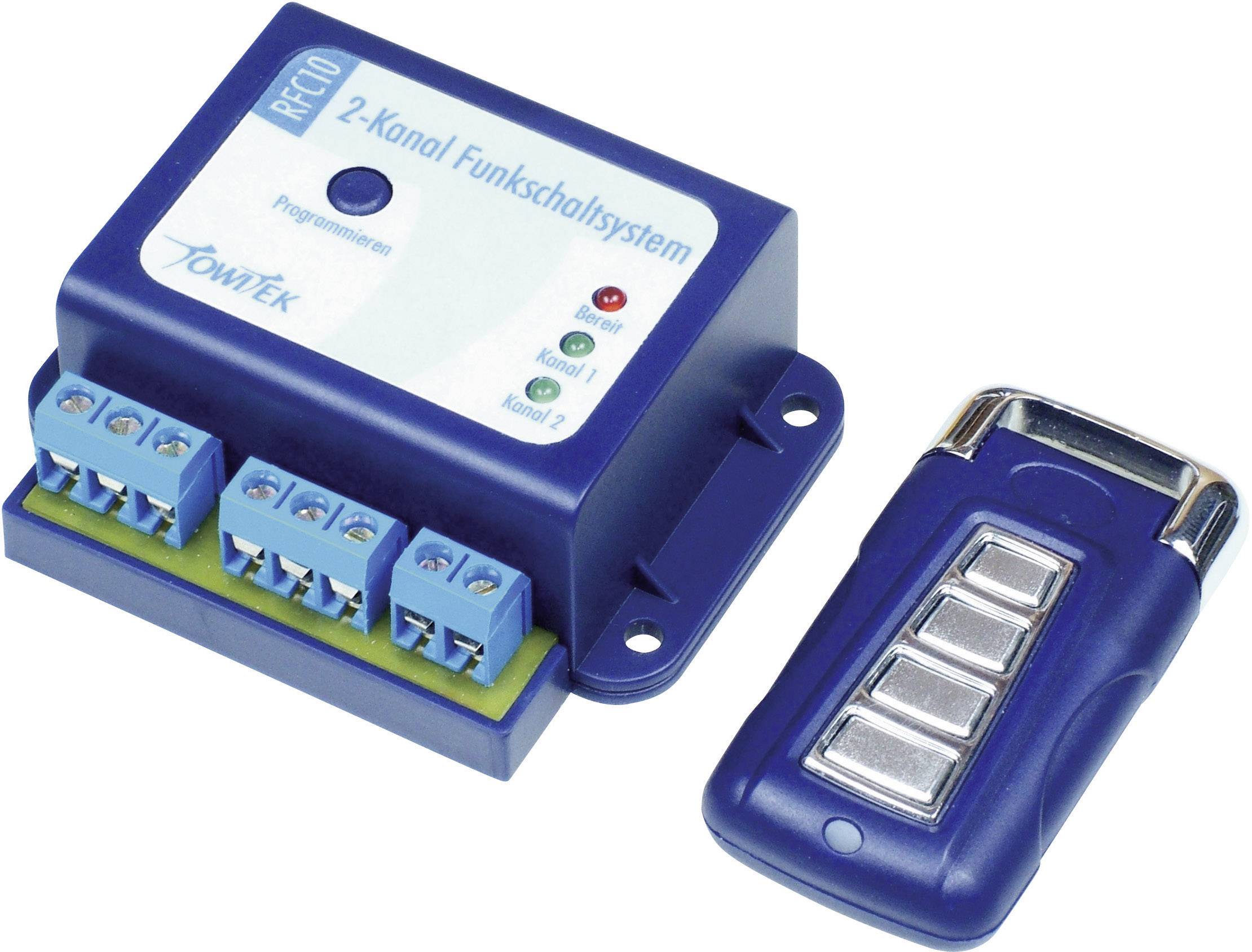 TowiTek Funkschaltsystem inkl. Handsender Reichweite max. (im Freifeld): 50m 12 V/DC