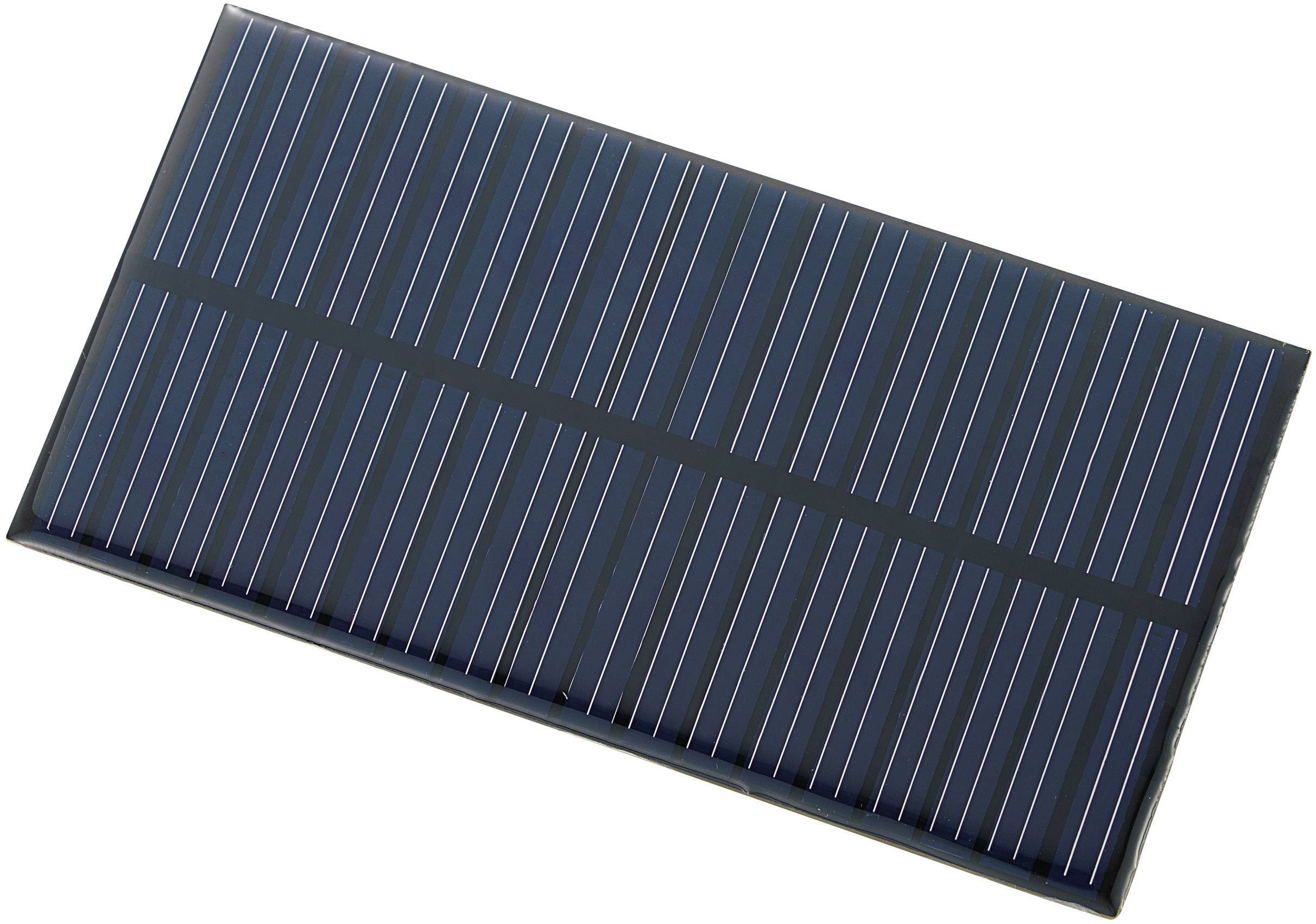 Solarmodul mit parallelen blauen und schwarzen Linien, genutzt zur Umwandlung von Sonnenlicht in elektrische Energie.