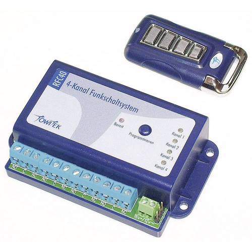 TowiTek Funkschaltsystem inkl. Handsender Reichweite max. (im Freifeld): 50 m 12 V/DC